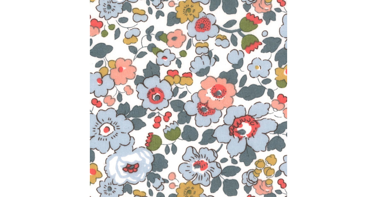 Liberty Betsy Porcelaine coloris P 20x137 cm - Liberty Fabrics